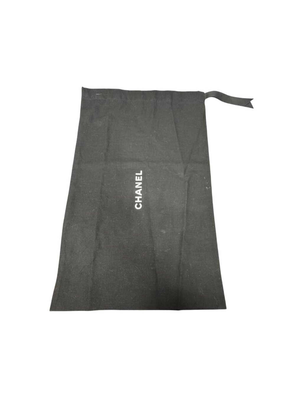 Chanel Black Dust Bag Drawstring Storage 16x10 Handbags Accessories Authentic
